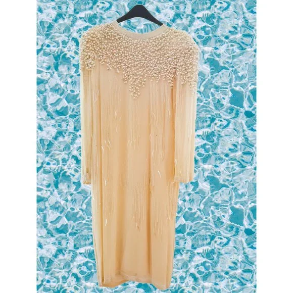 Handmade 1980s evening gown - Picture 3 of 6